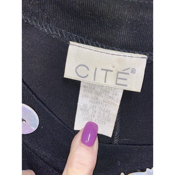 Long black comfy dress with doggies & bones and paw prints so so cute SZ Med - Picture 4 of 5